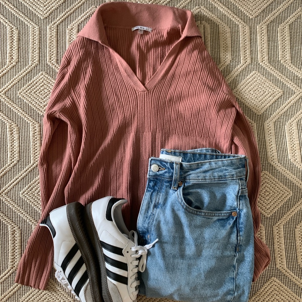 Mauve Polo Sweater